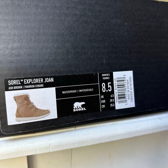 Sorel Women's Explorer Joan waterproof suede boots Sz 8.5 - Picture 3 of 8